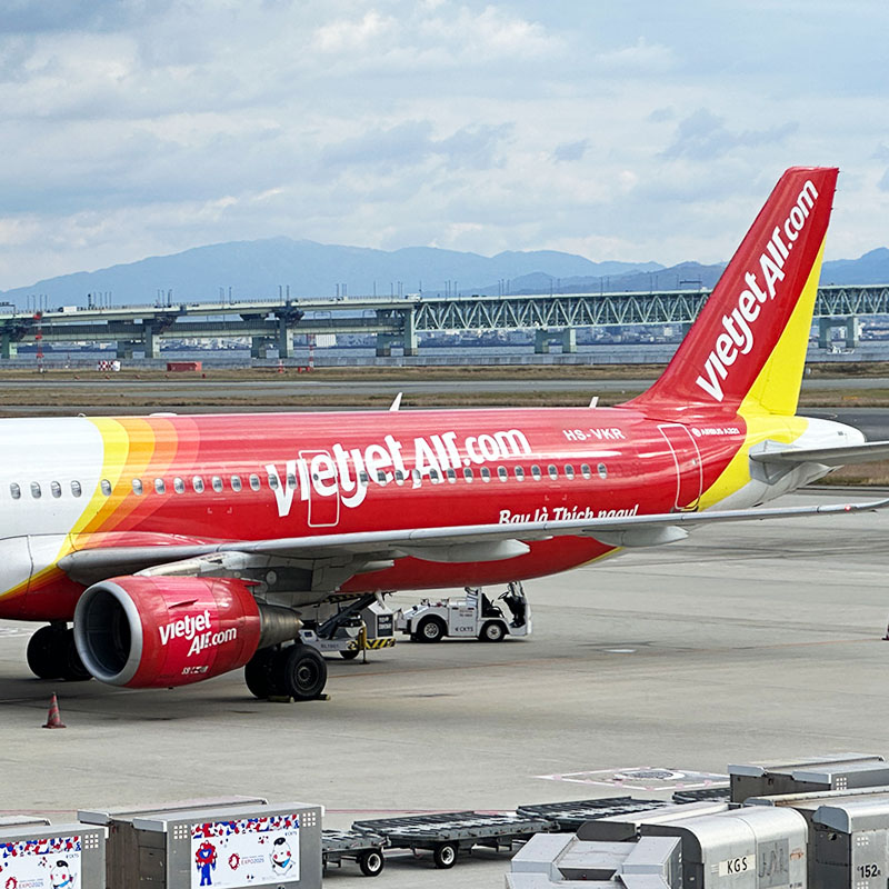 「泰越捷航空 VietJet Air」桃園飛日本新選擇!大阪航線早去午回時間超完美