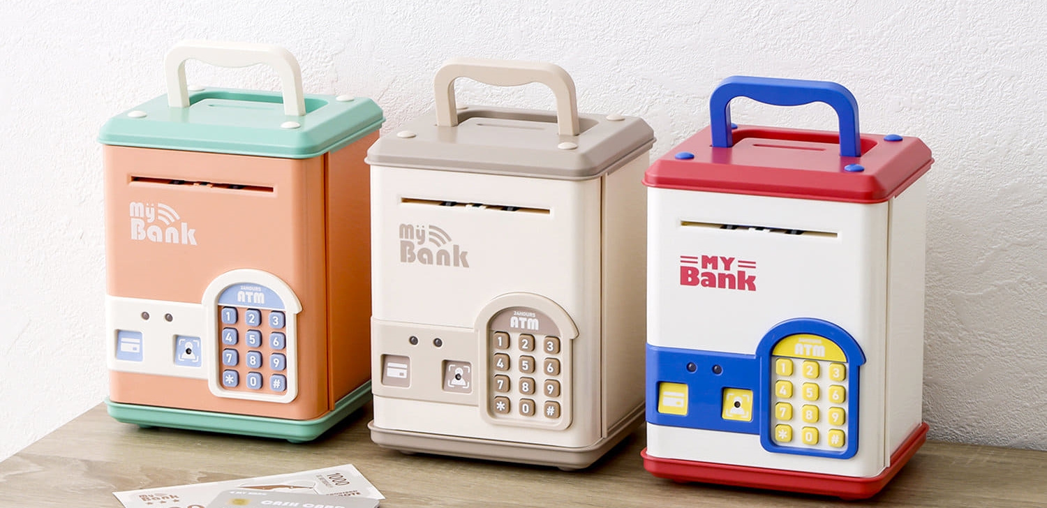 在日本3COINS看到「電子存錢筒」就要立刻買下！秒殺再補貨的縮小型ATM