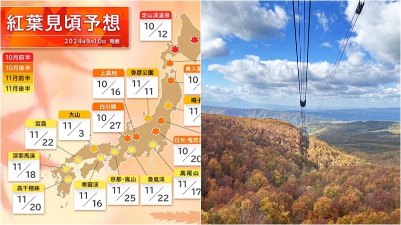 北海道、東北紅葉超早開跑!2025年9月~10月行程規劃起來