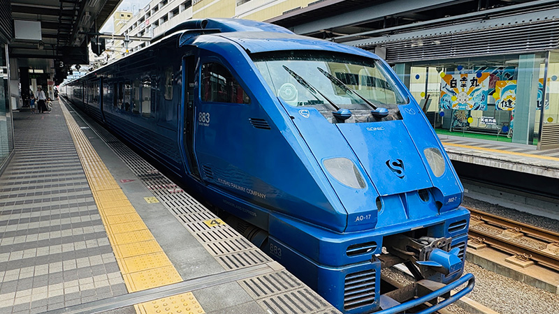 九州特急列車「SONIC（音速號）」，從福岡博多站到大分只要兩小時！