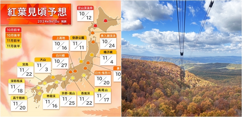 北海道、東北紅葉超早開跑！2025年9月～10月行程規劃起來