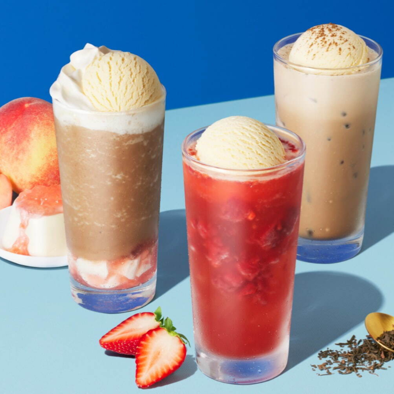 日本星巴克 STARBUCKS Tea & Cafe 水蜜桃奶凍 & 伯爵茶星冰樂7月3日清爽上市！