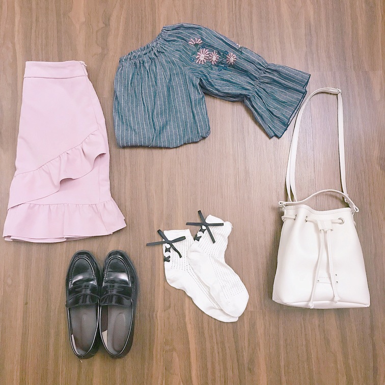 溫柔粉色花苞裙