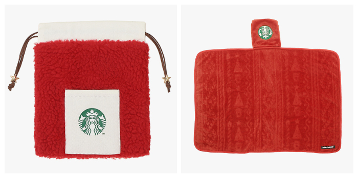 星巴克_holiday2021_毛毯_束口袋