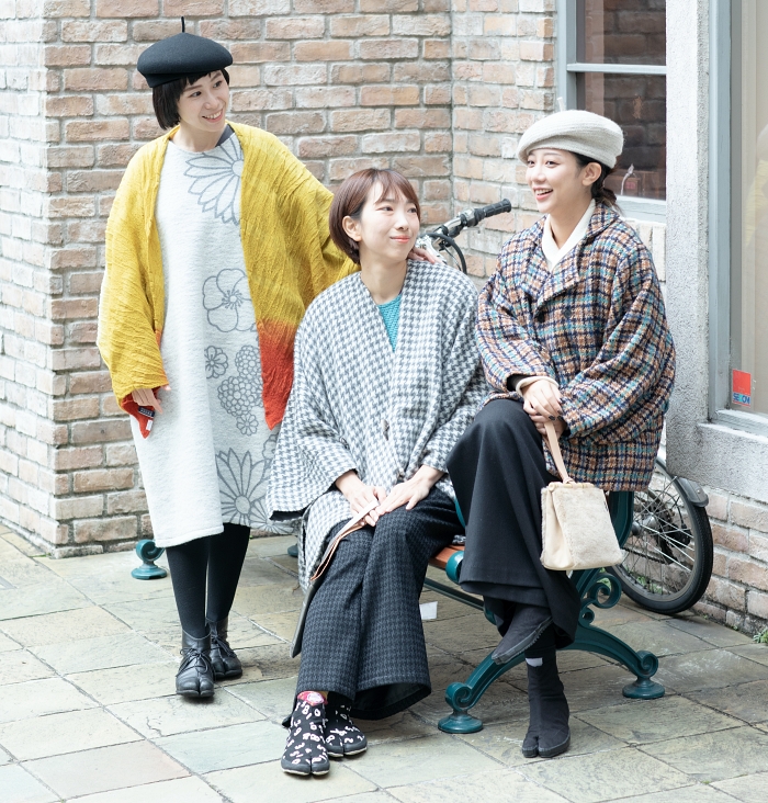 SOU・SOU小編團隊三人合照(從左至右：Shosho／Wei／Lin)