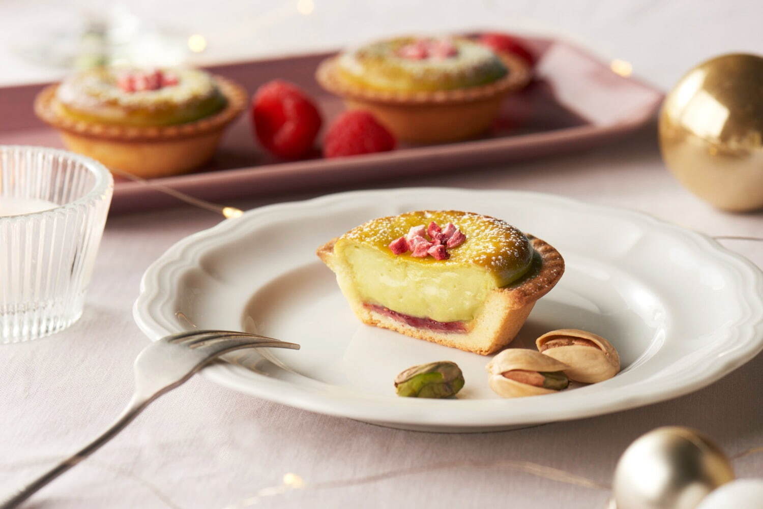 BAKE_CHEESE_TART_開心果覆盆子醬起士塔