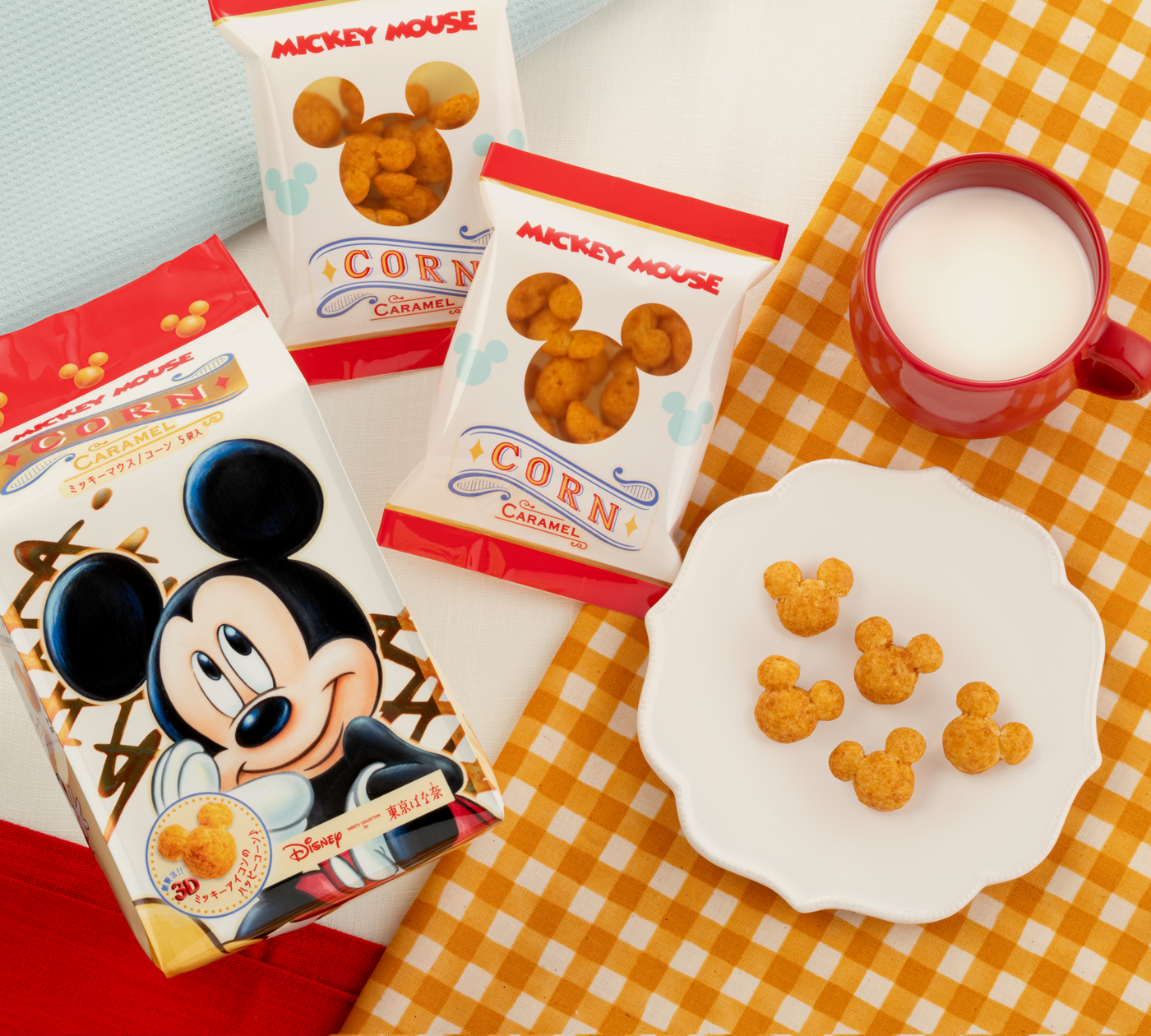 Disney SWEETS COLLECTION by 東京ばな奈_東京芭娜娜_迪士尼_焦糖_米奇_立體玉米脆粒