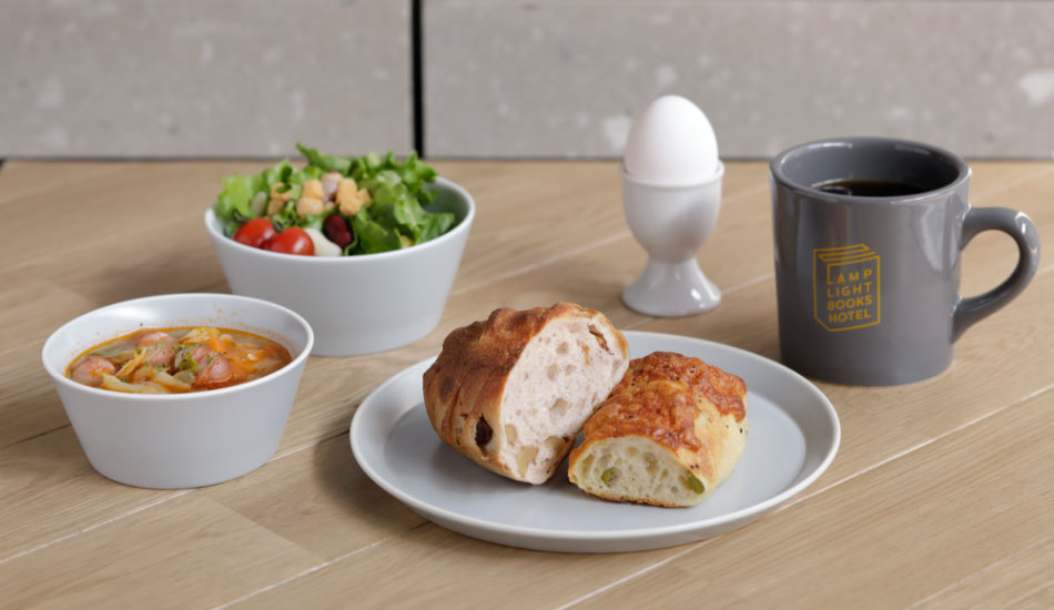 LAMP LIGHT BOOKS HOTEL_北海道_札幌_早餐