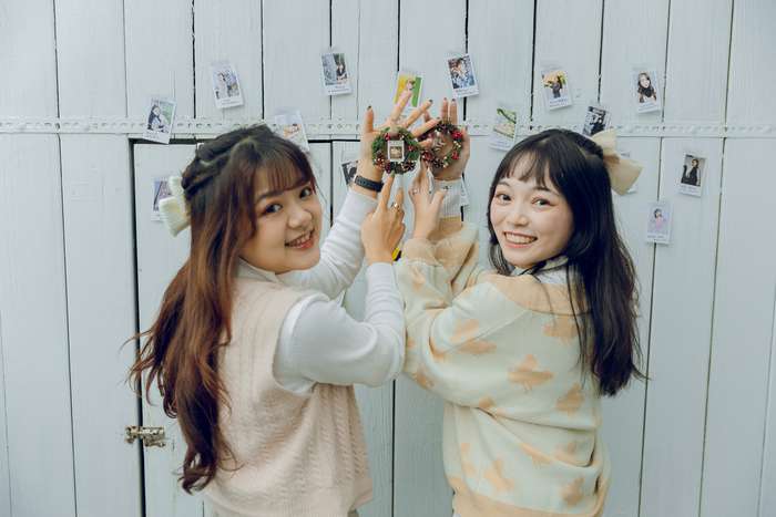 Japaholic Girls 聖誕午茶 花圈拍攝