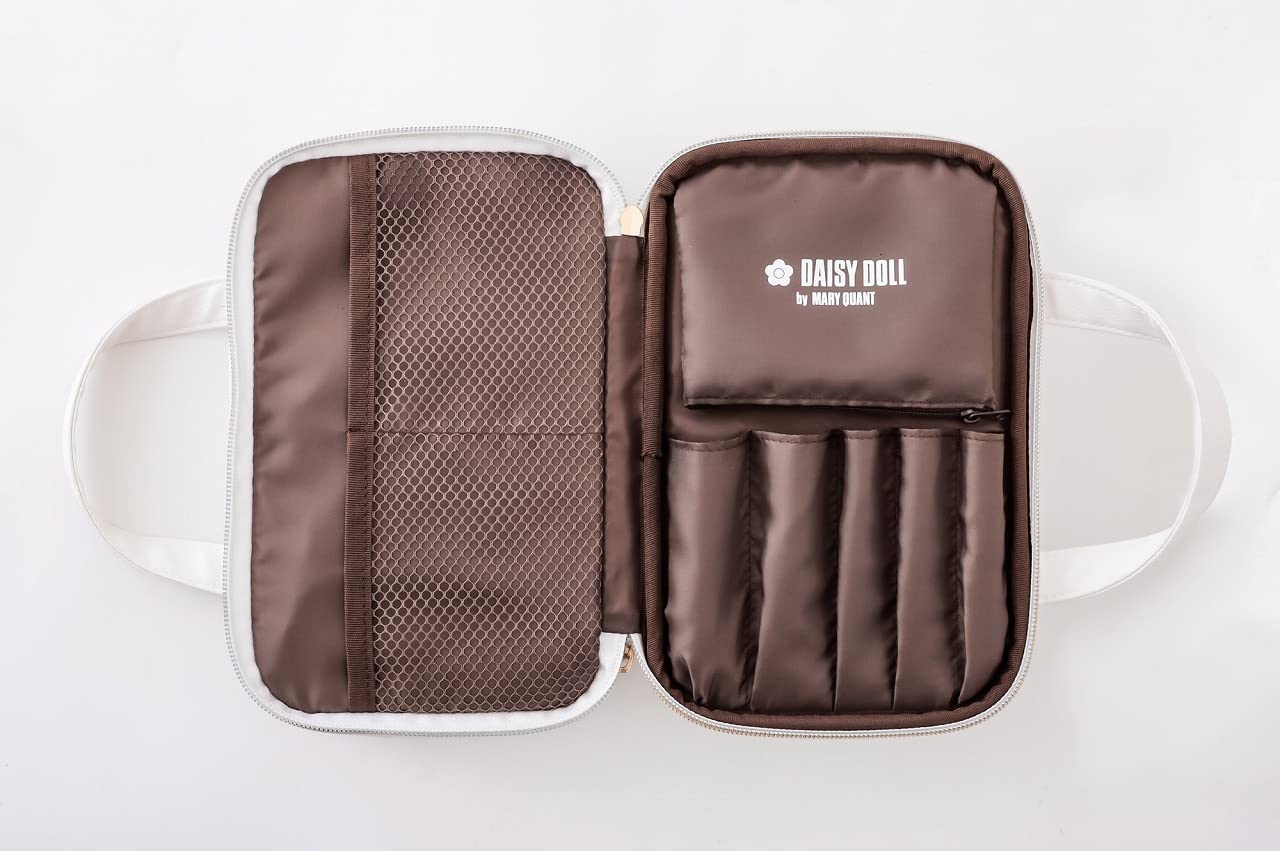 皮革風化妝收納包內側