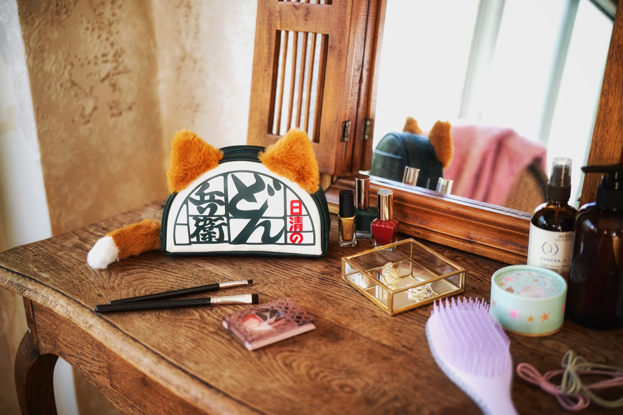 日清咚兵衛小狐狸收納包外觀療癒