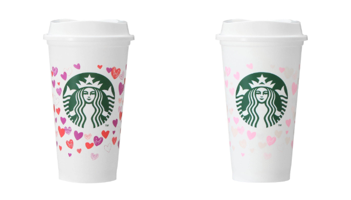 星巴克_2022_情人節商品_變色環保杯