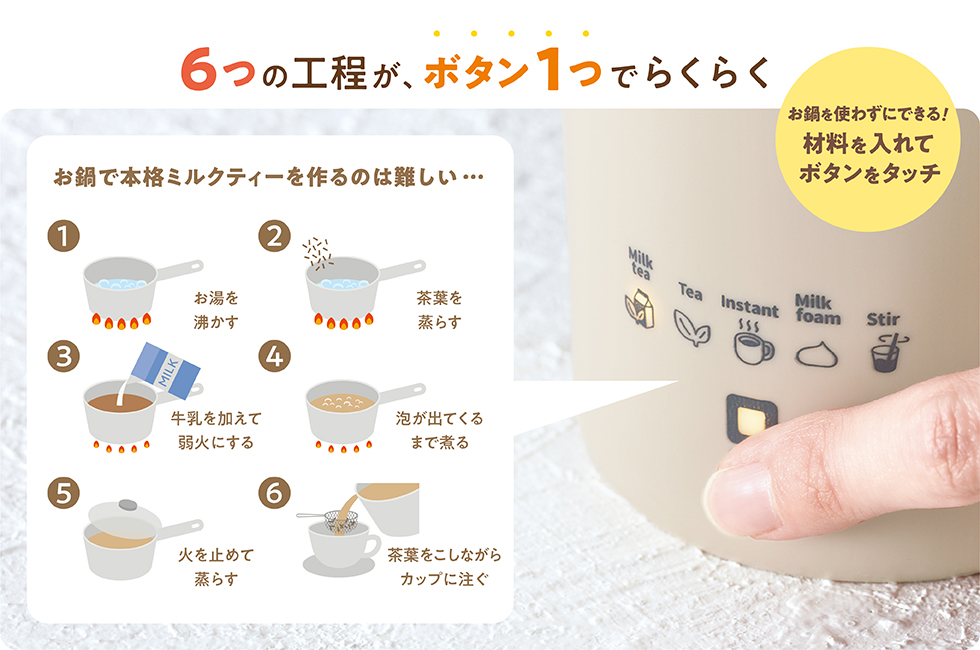 recolte_小家電_奶茶機_煮奶茶步驟