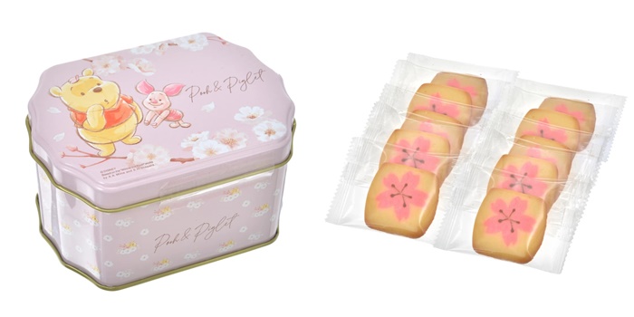 日本迪士尼2022春季商品sakura2022-維尼鐵盒餅乾