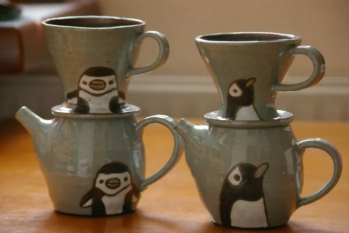 陶房呑器 企鵝咖啡壺