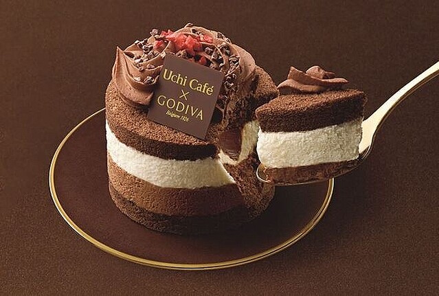 lawson_uchicafe_godiva_巧克力奶油蛋糕