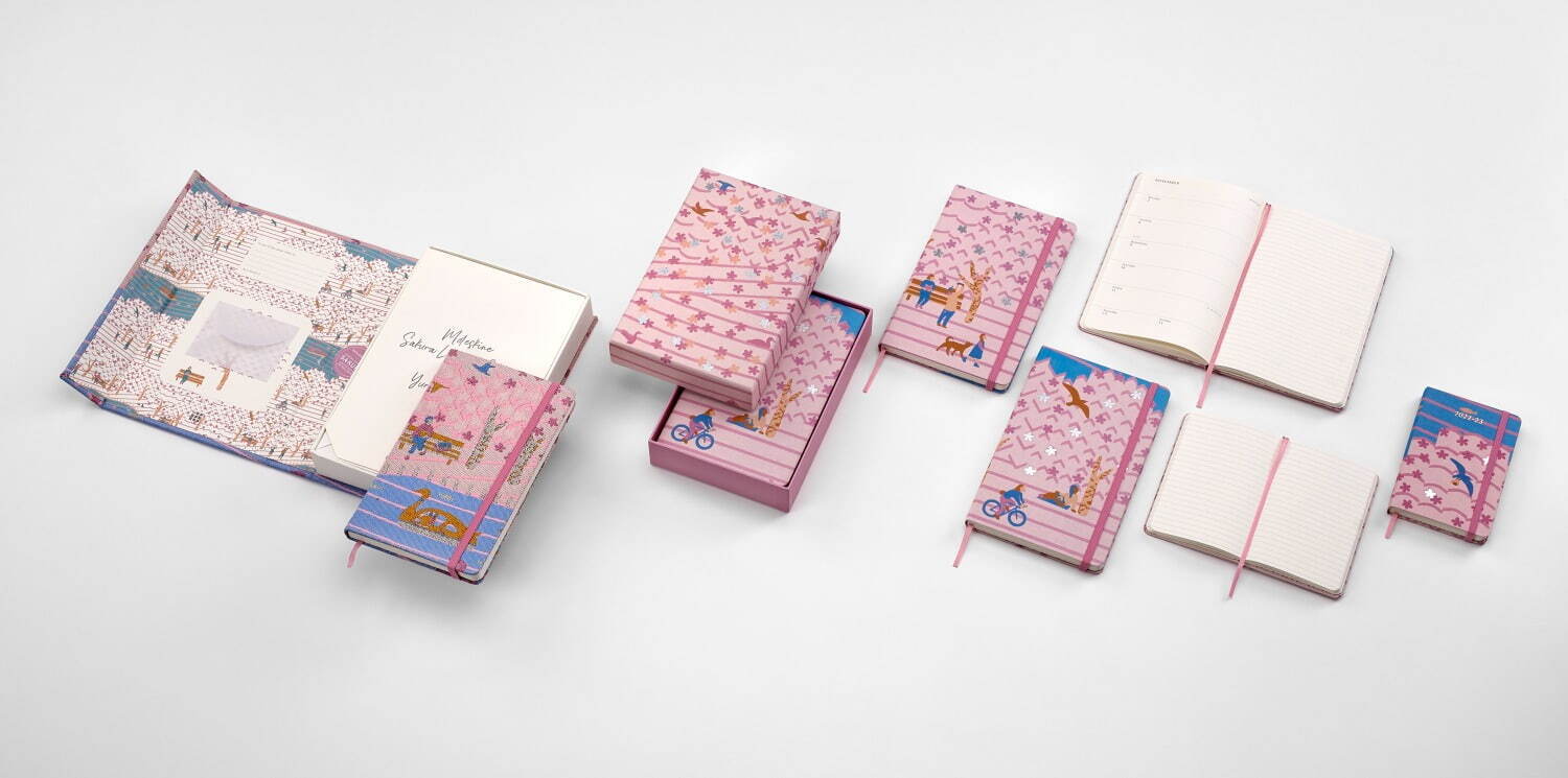 moleskine_冰室友里_櫻花系列_紡織品封面_內頁