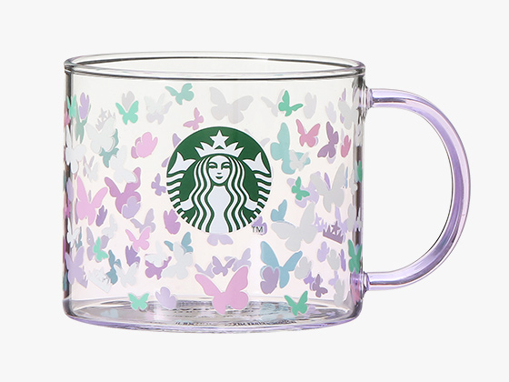 starbucks_蝴蝶款_變色耐熱玻璃馬克杯