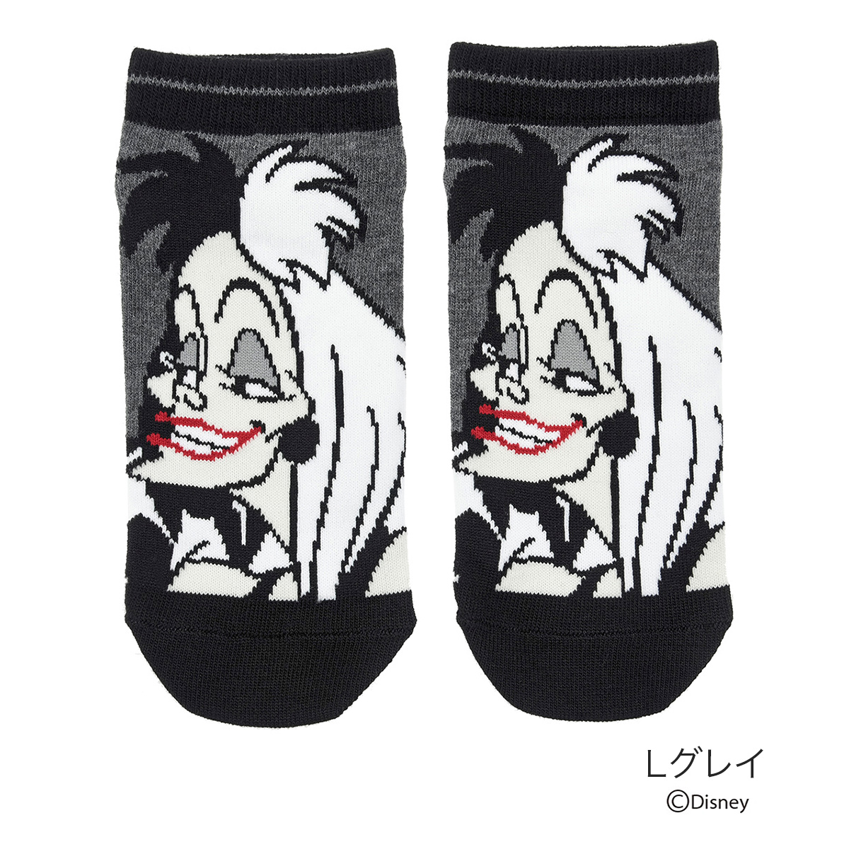 fukuske_福助_襪子_迪士尼_反派系列_庫伊拉