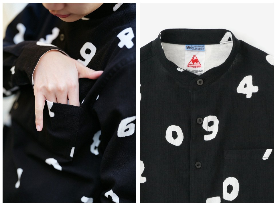 sousou_sosuu_十數_le coq sportif_高島縮棉_立領長袖襯衫