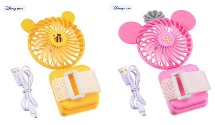 迪士尼線上商店_手持風扇_維尼_大學熊