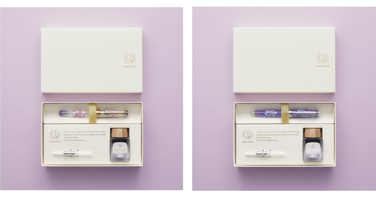 Plus x Sailor 紫陽花鋼筆墨水限定組