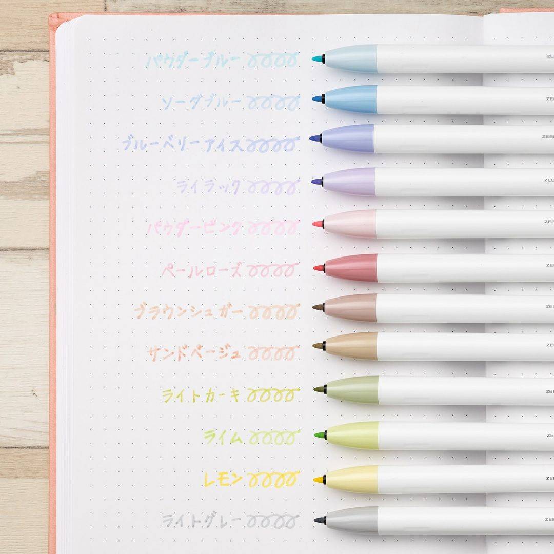ZEBRA Clickart按壓水性彩色筆新色