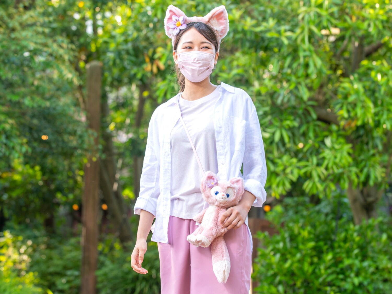 東京迪士尼海洋_達菲與他的好朋友_麗娜・貝爾_頭飾_小背包