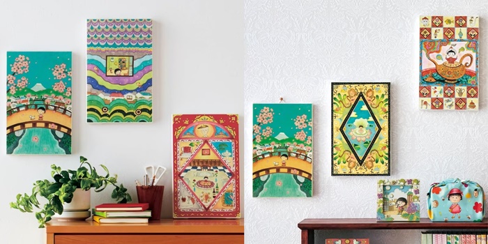 「櫻桃小丸子」無邊框畫