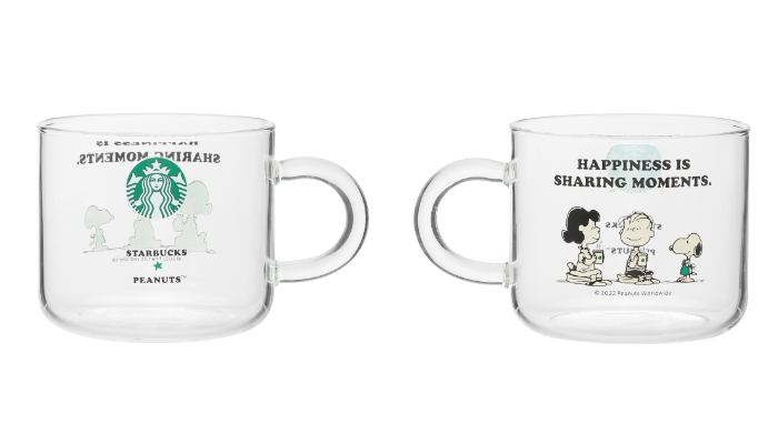 巴克_史努比_花生家族_網路商店限定_玻璃馬克杯
