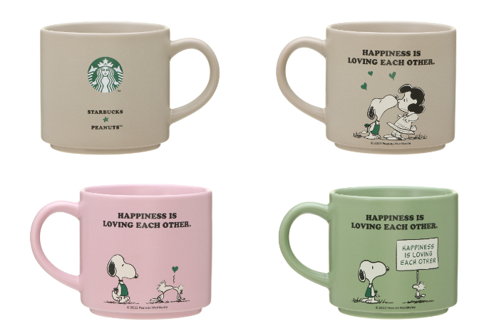 星巴克_史努比_花生家族_網路商店限定_可堆疊_馬克杯