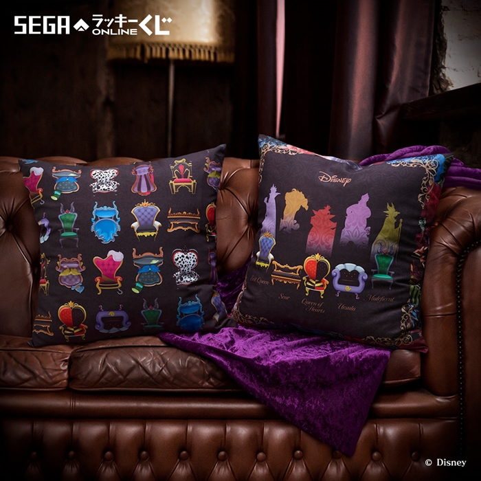 迪士尼反派角色寶座抱枕