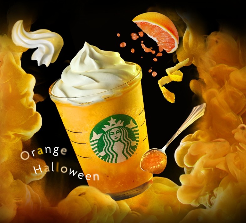 星巴克_萬聖節_星冰樂_frappuccino_芒果百香茶星冰樂