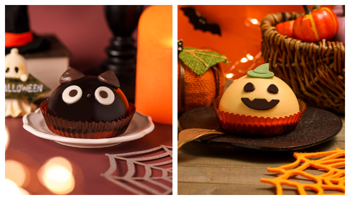 7-11_萬聖節_黑貓巧克力_南瓜卡士達蛋糕