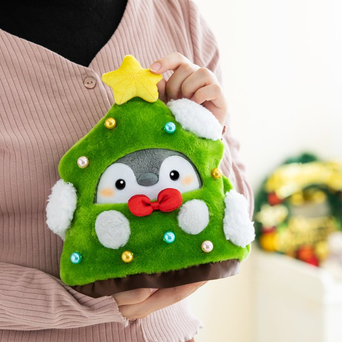 正能量企鵝耶誕抱枕