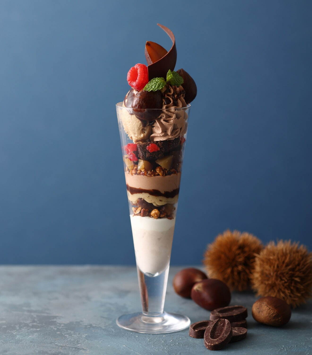 2022年11月_美麗甜點_kihachi cafe_巧克力與栗子_聖代