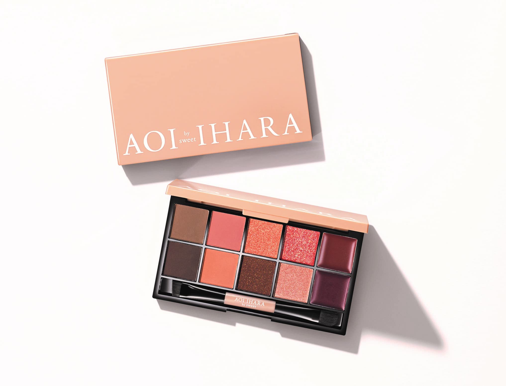 10色眼影盤＆雙頭刷具組