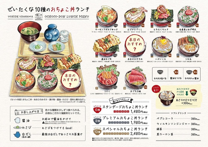 豬口杯丼飯(おちょこ丼)