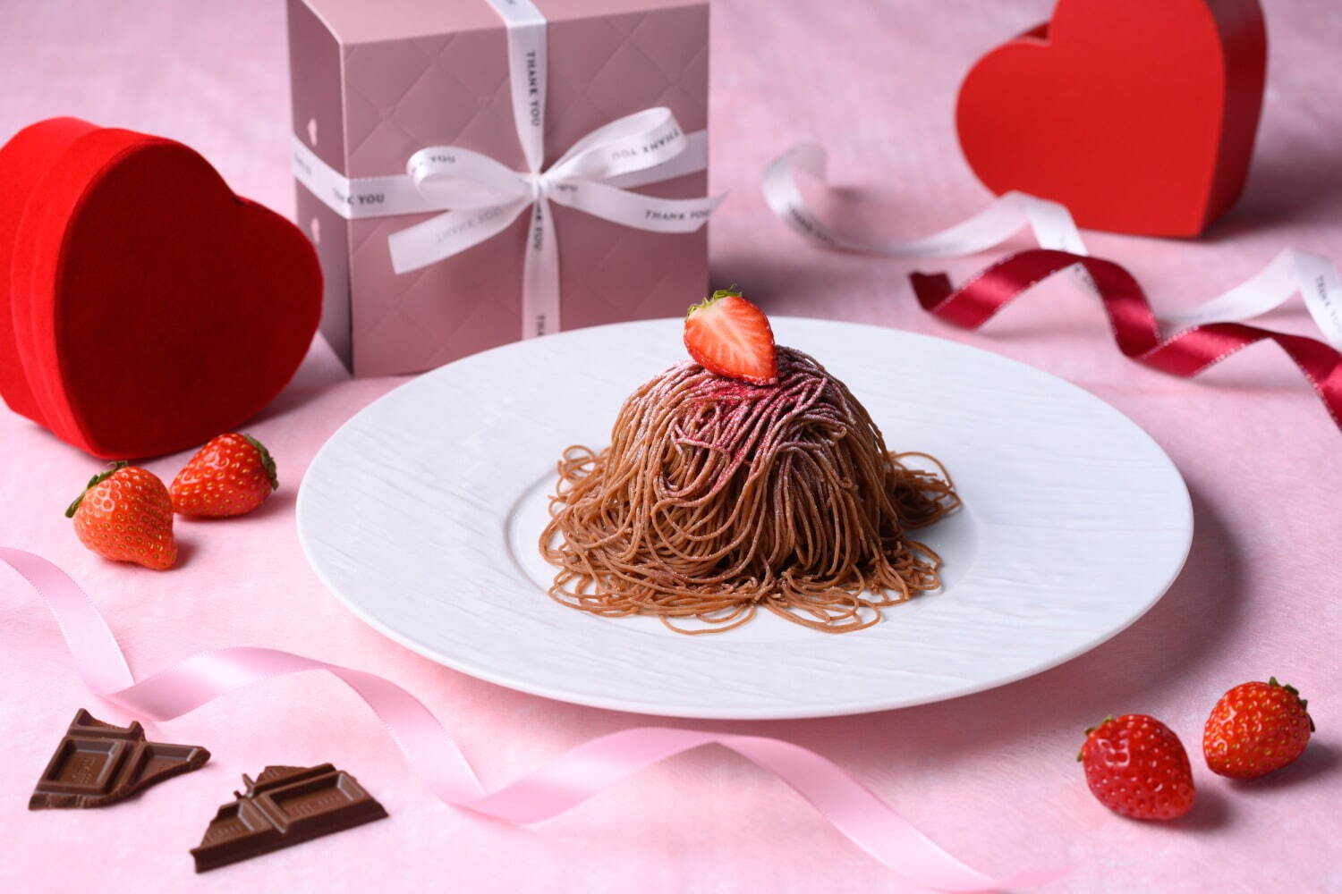 2023年2月_美麗甜點_anniversaire cafe_《生絞り》ストロベリー モンブラン