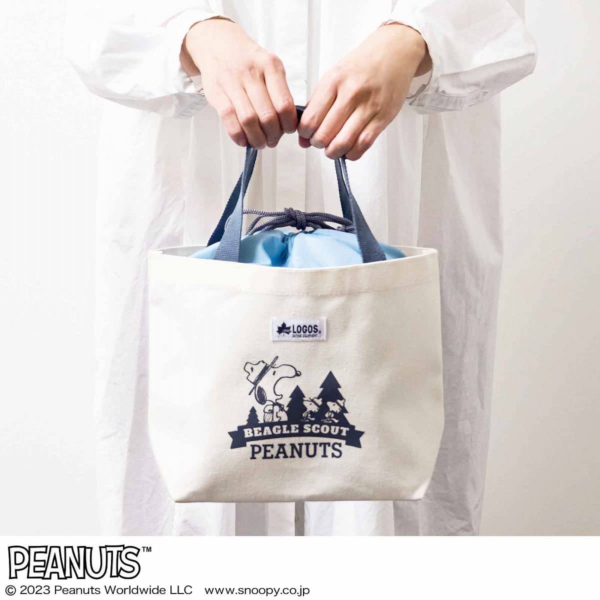 LOGOS×SNOOPY托特包＆保冷束口袋可合用