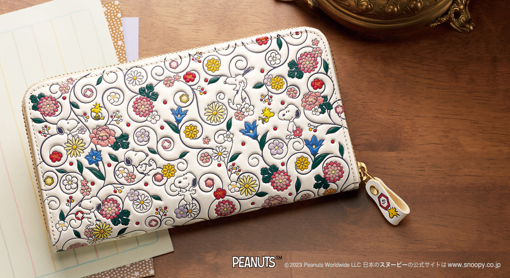 淺草文庫_高級牛革製長夾_snoopy