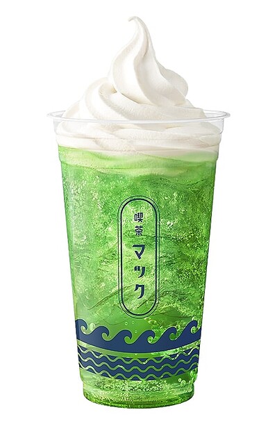 麥當勞_喫茶麥_喫茶店的奶油蘇打汽水_喫茶店のクリームソーダ (マックフロート ® メロン)