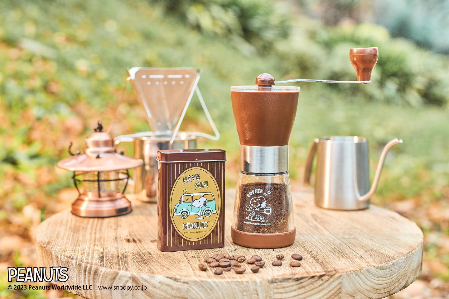 史努比磨豆機和收納罐