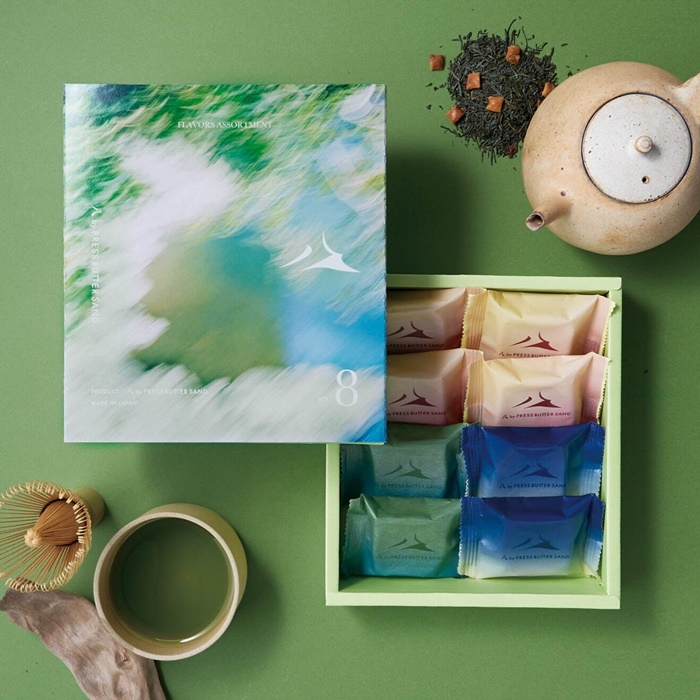 和風奶油夾心3種茶比較8入組