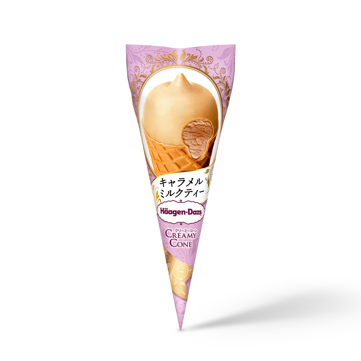 焦糖奶茶脆皮甜筒