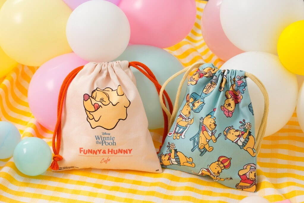 小熊維尼_FUNNY & HUNNY OH MY CAFE_原創週邊_束口袋