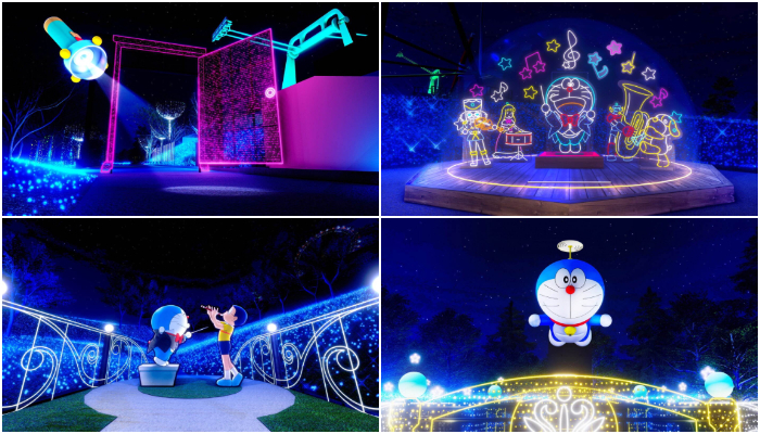 哆啦A夢電影「大雄的地球交響樂」燈飾_映画ドラえもん のび太の地球交響楽 イルミネーション