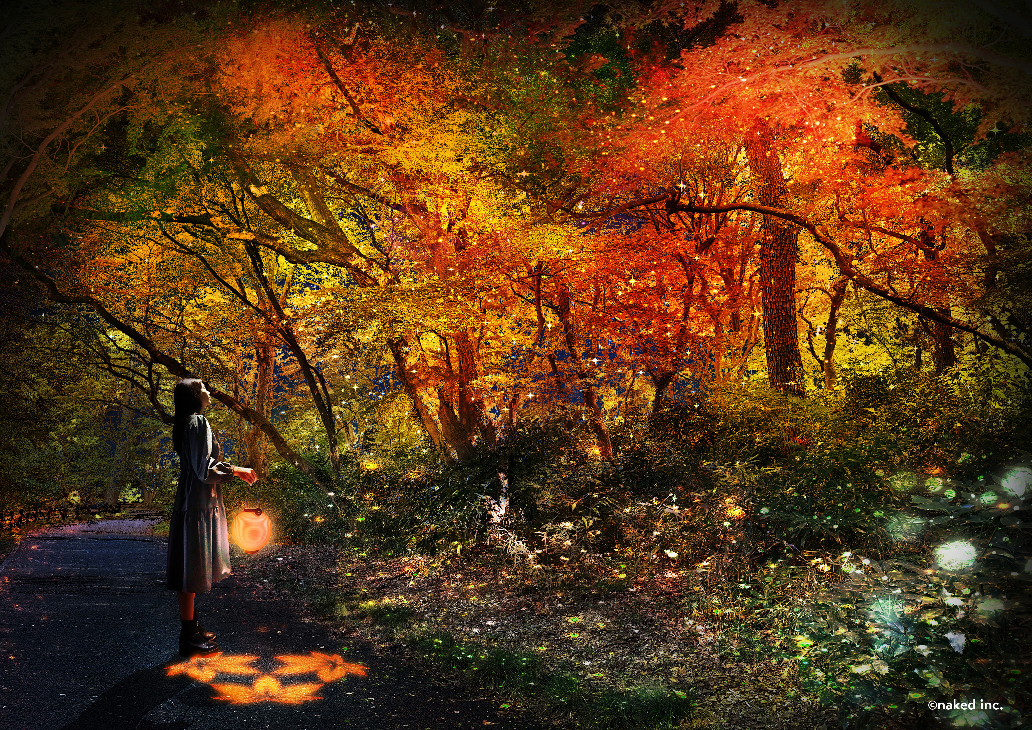 NAKED紅葉新宿御苑彩紅葉