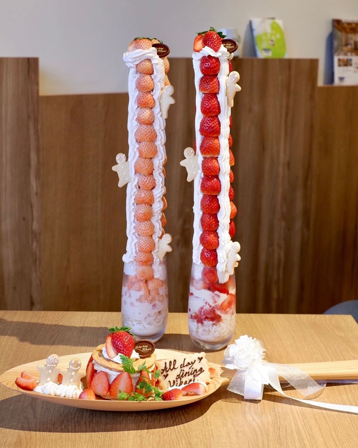 草莓聖代(苺のパフェ)