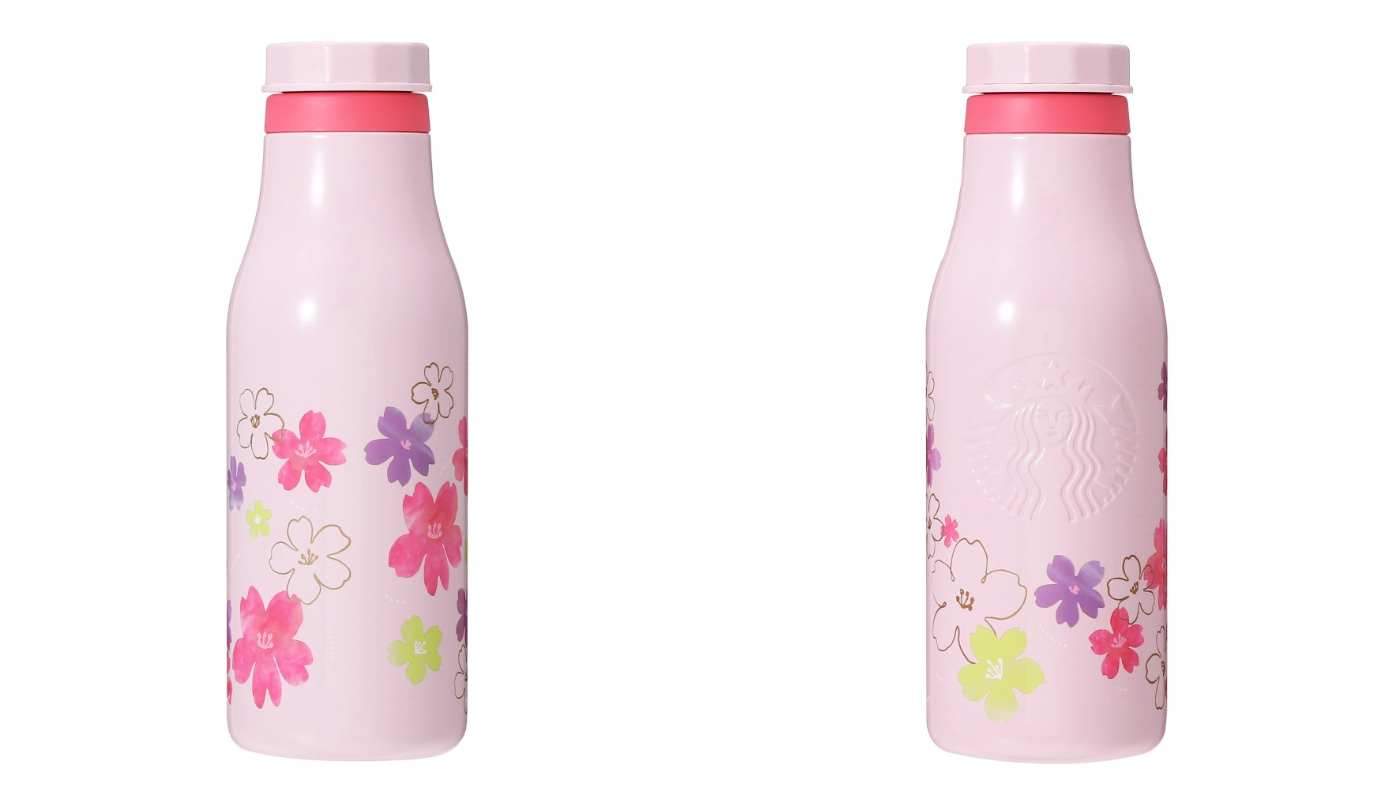 日本星巴克櫻花季_SAKURA2024 ステンレスロゴボトルベビーピンク／SAKURA2024 不鏽鋼瓶 LOGO 嬰兒粉